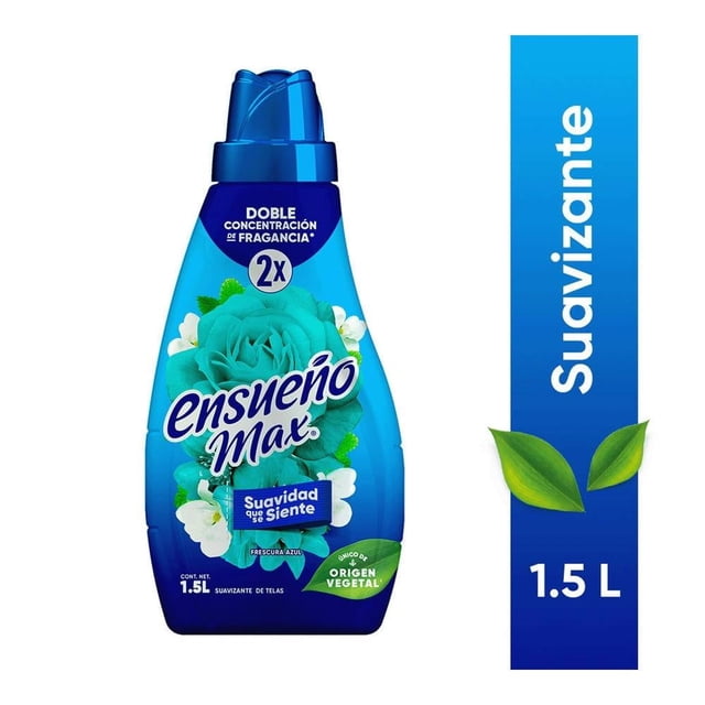 Suavizante de telas Ensueño Max frescura azul 1.5 l
