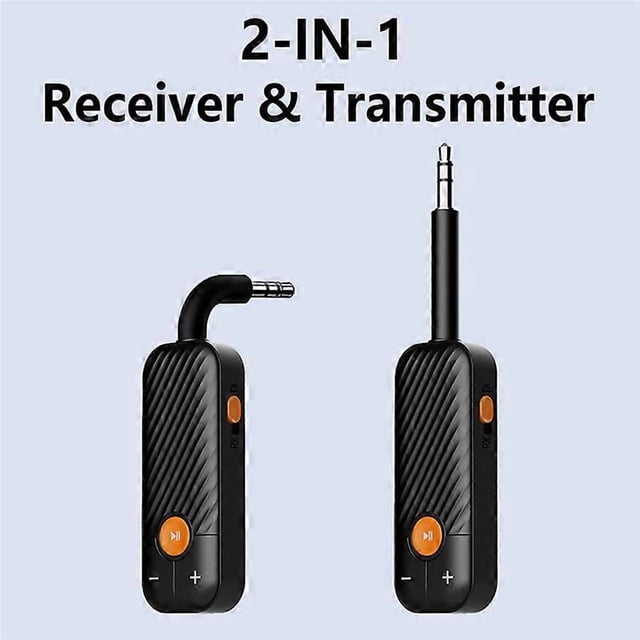 Bluetooth 5.2 Audio Receiver mitter 3.5mm AUX Stereo Wireless Audio Adapter with Mic for Headph
