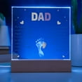 thumbnail image 3 of My Dear Dad My Footprint is Small Printed Square Shaped Acrylic Plaque, 3 of 20