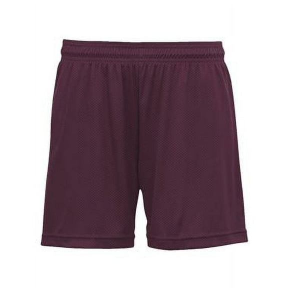 C2 Sport Womens Mesh Shorts - Maroon, XL