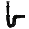 thumbnail image 3 of Céspol para lavabo Fleximatic flexible negro push button 55cm, 3 of 4