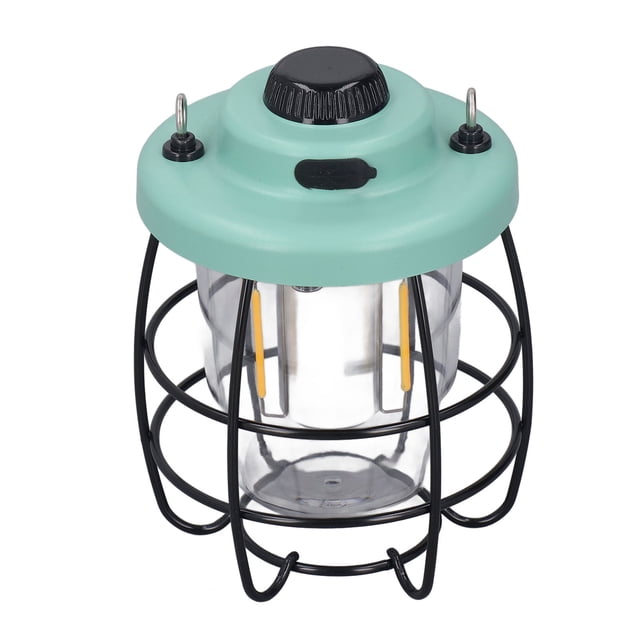 Linterna de Camping Vintage IPX4, lámpara LED decorativa regulable, impermeable, recargable, para tienda de campaña con mango extraíble