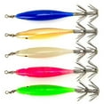 thumbnail image 6 of KCAHPAN 10Pcs Fluorescent Squid Jig Shrimp Lures Baits Squid Jig Glow Jig Hook for Freshwater Saltwater Fishing Artificial Baits, 6 of 15