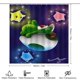 thumbnail image 2 of Juego de 4 cortinas de ducha Yoshi con alfombrillas antideslizantes, tapa de inodoro y alfombrilla de baño, cortina de ducha impermeable con decoración de dibujos animados para baño con 12 ganchos,, 2 of 8