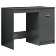 thumbnail image 2 of vidaXL Desk High Gloss Grey 100x50x76 cm Engineered Wood, 2 of 5