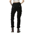 thumbnail image 4 of HNMKIU Pants for Women Slim Fit Ventilated Summer Breathable Motorcycle Riding Shorts Casual Comfortable Black,S, 4 of 6