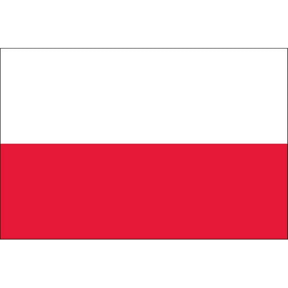 Y H M National Flag Poland Flag 3 x 5 feet Bunting For Marine Industrial Use