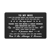Yobent Wife Gifts, Thank You Wife, Wife Card for Mother's Day, Christmas, Valentines