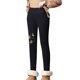 thumbnail image 4 of Gibobby Leggings cálidos para mujeres Leggings informales de invierno para mujer, pantalones capri térmicos con cintura elástica, pantalones estampados térmicos(Amarillo,XG), 4 of 5