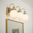thumbnail image 2 of Hex 3-Light Bathroom Vanity Light in Champagne Bronze, 2 of 8