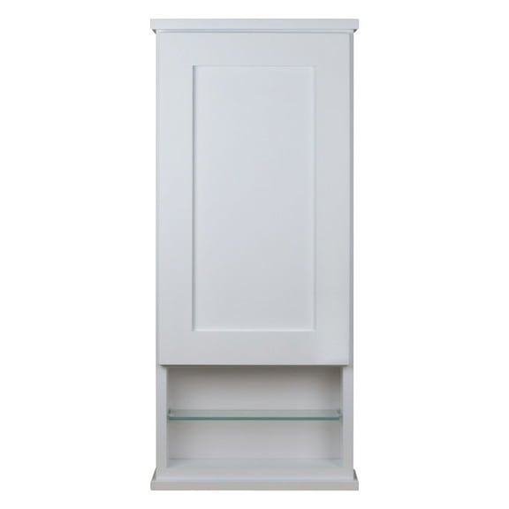 24" Selene On the wall Cabinet with 6" open shelf - 4.5" deep inside