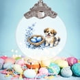 thumbnail image 1 of Colgante de cristal de Pascua Adorno plano 2D 8,5cm – Foto personalizada del nombre Regalo personalizable para relleno de cesta de Pascua, decoración para fiestas, decoración para árbol de Navidad, 1 of 4