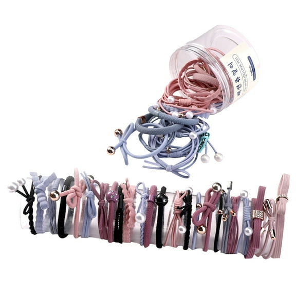 Korean Head Rope Female Rubber Band Hair Rope Headdress Leather Net Cute Small Fresh Hair Ring for Stylish Hairstyles