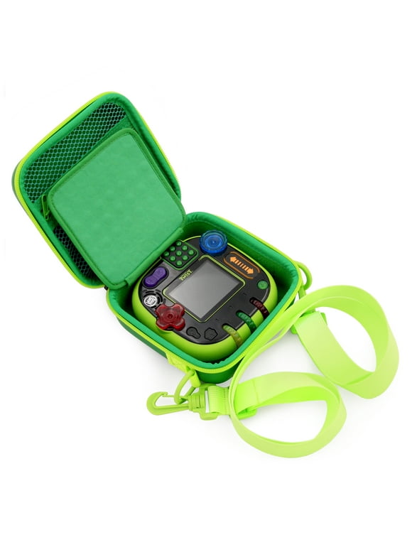 KidCase Green Toy Box Case for Leapfrog Rockit Twist Handheld Learning Game System , Includes Shoulder Strap, By Casematix