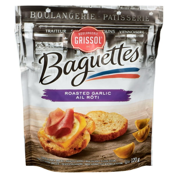 Boulangerie Grissol Baguettes Roasted Garlic, Dare, 120 g - Walmart.ca