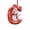 C-2.5in, variant on LEFXSMR Christmas Letter Ornaments, 3.54" Snowman Red Alphabet Initial Ornaments, Letters Christmas Tree Decorations Party Gifts DIY Decor