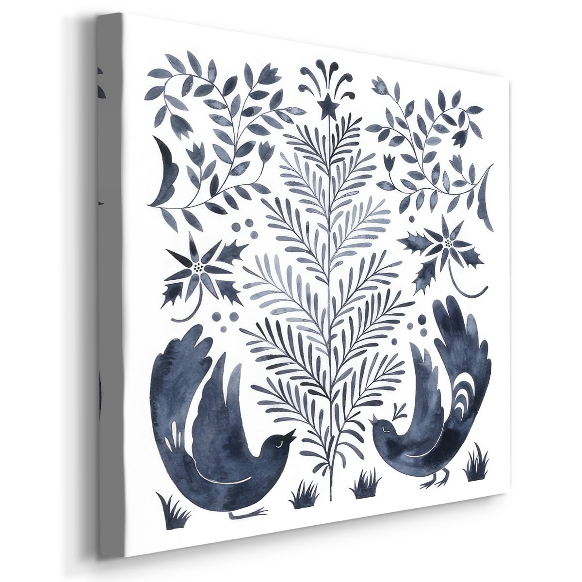Otomi Inspired Christmas III- Gallery Wrapped Canvas