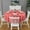 White-2, variant on Christmas Round Tablecloth 60x60in(153x153cm) – Waterproof Polyester Table Cover with Full Print Design, Wrinkle Resistant & Washable for Kitchen Dining Party Decor