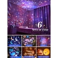 thumbnail image 3 of Proyector de cielo estrellado con luz nocturna para bebé One Fire, 8 luces nocturnas musicales e iluminadas, luz nocturna infantil giratoria de 360° + 6 temas + control remoto, luz nocturna con proyec, 3 of 5