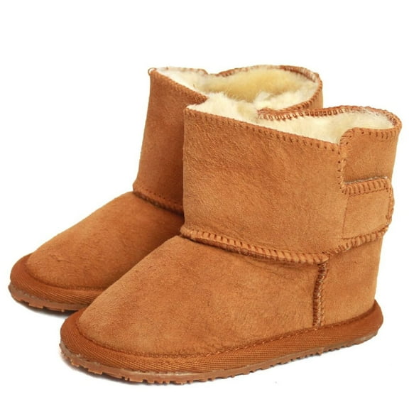 Eastern Counties Leather Baby Frankie Rubber Sole Sheepskin Boots
