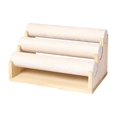 thumbnail image 1 of Expositor de pulseras de 3 niveles para encimeras y armarios de dormitorio. Beige, 1 of 9