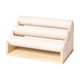 thumbnail image 1 of Expositor de pulseras con base de madera independiente de 3 niveles Beige, 1 of 9
