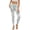 Bunny Ears Eggs Flower Blue, variant on Easter Eggs Floral Paw Yoga Leggings for Women Yoga Pants with Pockets Athletic Tights Soft Basic Pants Casual Active Yoga Leggings for Workout Sports Disco Party, M