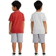 thumbnail image 2 of Calvin Klein Kids' 3-Piece Cotton Set (Red, 3T), 2 of 7
