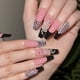 thumbnail image 1 of Prensa negra en las uñas Uñas postizas Uñas postizas negras cuadradas con diseño de serpiente Pegamento de cobertura completa en las uñas Palo brillante en las uñas para mujeres JAMW Sencillez, 1 of 4