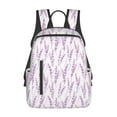 thumbnail image 1 of Fotbe Lavender Flowers Mochila Ligera para Hombres y Mujeres - Duradera y Resistente al Agua, Ideal para Escuela, Trabajo, Viajes y Uso Diario, 1 of 7