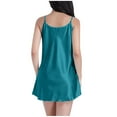 thumbnail image 2 of CALAFEBILA Womens Sets Women Clothes Camisole Nightgown Satin Silk Super Short Dress Nightdress, 2 of 3