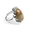 thumbnail image 1 of Bague Femme Reiki Chakra Bague Point de Guérison Lapis-Lazuli Unakite Bijoux, 1 of 6