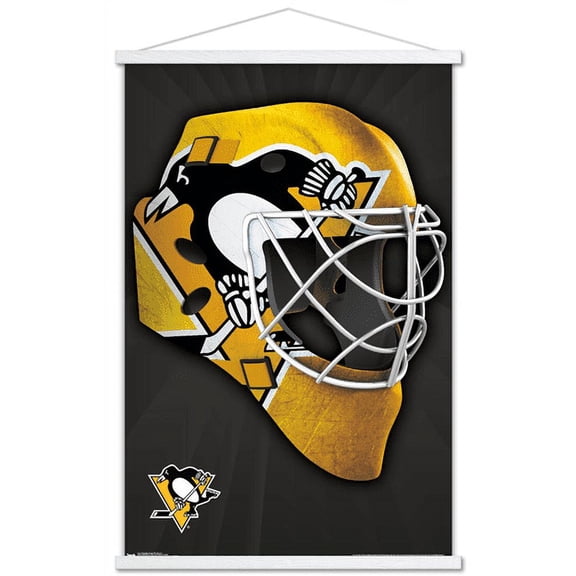 NHL Pittsburgh Penguins - Mask 16 Wall Poster with Magnetic Frame, 22.375" x 34"
