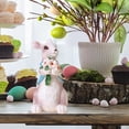thumbnail image 5 of Easter Bunny Decorations Spring Home Decor Bunny Figurines Gifts Rabbit Statue Easter Decor Farmhouse Bunny Figurine with Carrot and Flower Tabletop Ornaments Table Centerpiece Spring Decorations, 5 of 9