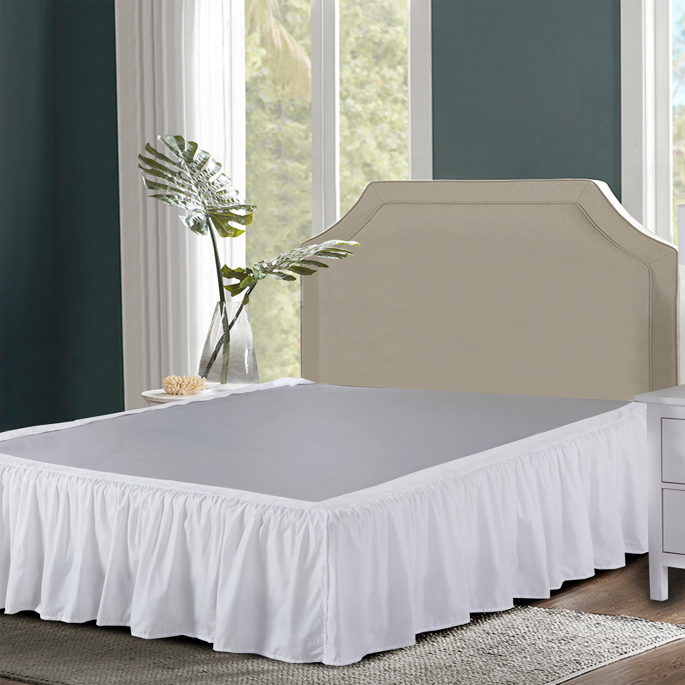 Bed Maker's Wrap-Around Ruffled Bedding Bed Skirt