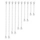 thumbnail image 1 of extensor de cadena con cierre 10Pcs 5 Tamaños Cadena De Extensión de material acero Inoxidable Con Cierre De Langosta Para Joyas DIY, 1 of 9
