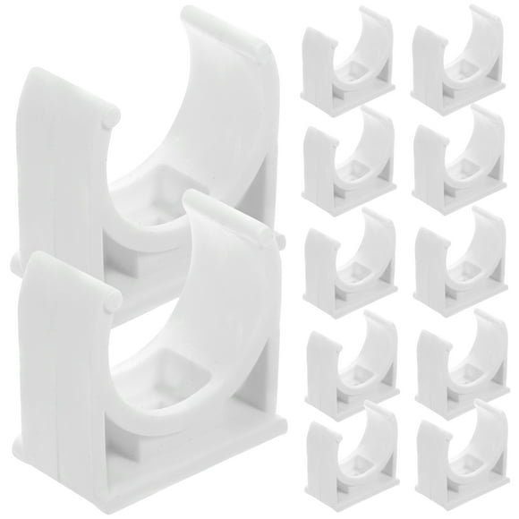 50pcs Pipe Clamp PVC Pipe Support Clips U-shaped Pipe Fixing Clips Water Pipe Holders
