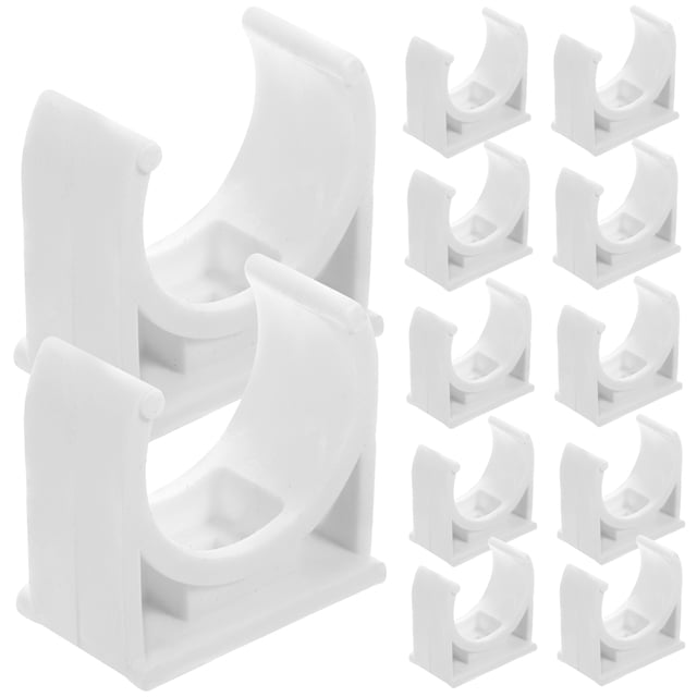 50 Pcs Pince à Tuyau Clips de Support de Tuyau en PVC Clips de Fixation en Forme de U Supports de Tuyau d'Eau