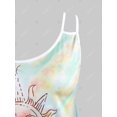 thumbnail image 3 of Tallo de talla grande tinte tinte tapa doble correa doble Rosegal  Camisetas sin mangas de talla grande, 3 of 5