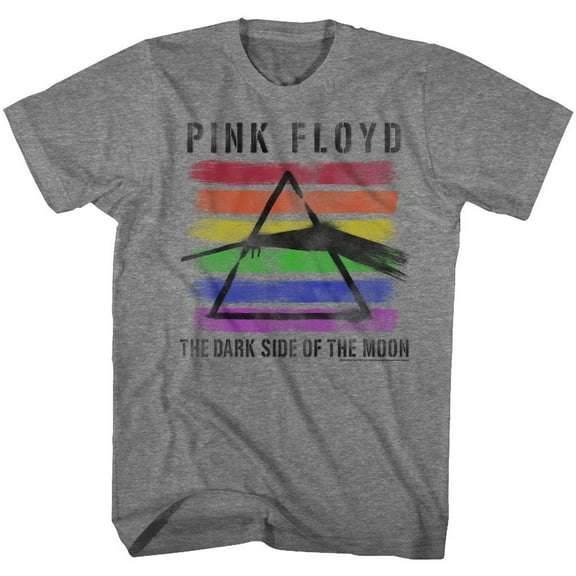 Pink Floyd Black Light Graphite Heather Adult T-Shirt