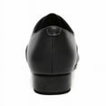 thumbnail image 3 of Men's Ballroom Dance Shoes Black Leather Sole Tango Salsa Latin Character Shoe, Black 12 M US, 3 of 7