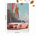 thumbnail image 3 of Nissan Skyline Sports Car Canvas Wall Art, Abstract Modern Auto Home Decor, 3 of 8