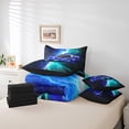 thumbnail image 4 of Erosebridal Car Theme Bedding Sets Twin Size 7-Piece, Sports Car Comforter Sets with Sheets Men, Lightweight, 4 of 5