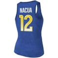 thumbnail image 3 of Women's Majestic Threads Puka Nacua Royal Los Angeles Rams Name & Number Tri-Blend Scoop Neck Tank Top, 3 of 3