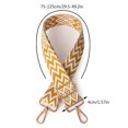 thumbnail image 2 of Correa Cruzada Nailon Suave para Mujer Ancha Bolso Cadena (+) Amarillo Y Blanco, 2 of 3