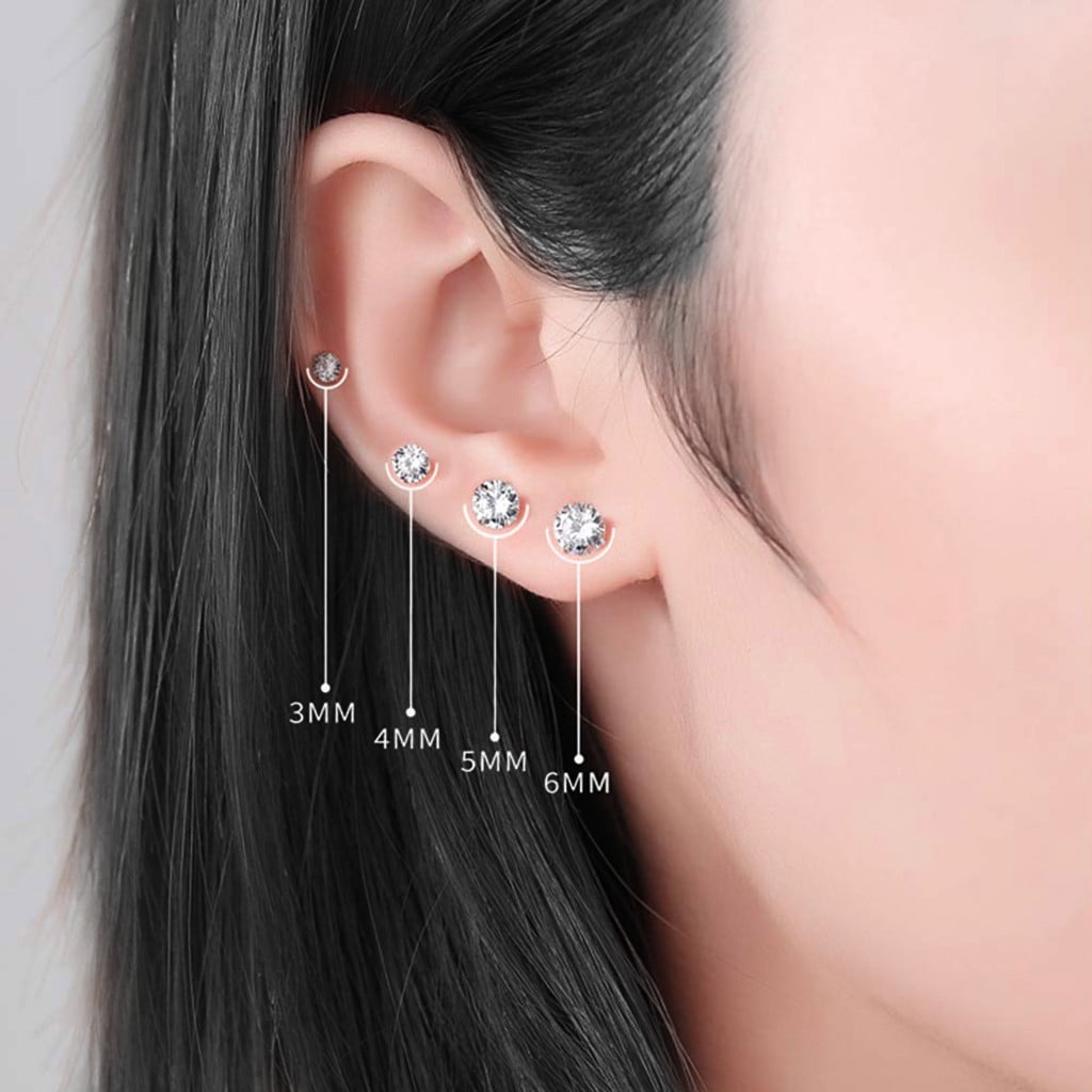 5mm Hypoallergenic for Sensitive Ears Galacci 14K Gold Plated Sterling Silver CZ Bezel Heart Stud Earrings for Women & Girls 5mm Hypoallergenic for Sensitive Ears Galacci 14K Gold Plated Sterling Silver CZ Bezel Heart Stud Earrings for Women & Girls