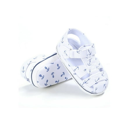 

Bmnmsl 0-18M Infant Kid Boy Girl Soft Sole Crib Toddler Summer Sandals Shoes