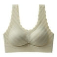 thumbnail image 1 of Cathalem Everyday Basic Sleeping Bras Comfortflex Fit Full-coverage Wirefree Bra,Green L, 1 of 5