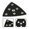thumbnail image 3 of Pad Sanding Pad - 1pc - 6 Holes - 95x95x95mm - Backing Pad - For Sander - Hook & Loop - Triangle Sanding Pad New, 3 of 9