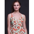 thumbnail image 3 of Bimba Floral Women Summer Printed V Neck Long Maxi Dress Holiday Resort Wear-XX-Large, 3 of 6